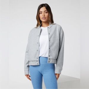 Vuori Women's Light Gray Bomber Jacket